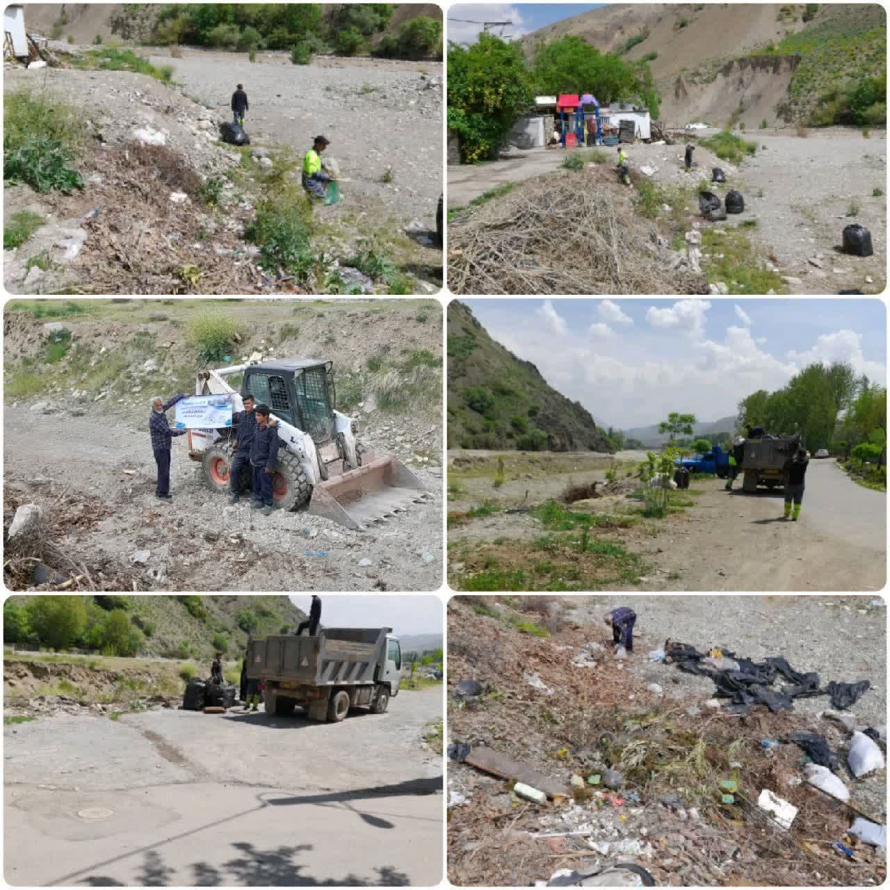 برگزاری پویش مردمی «بی‌زباله» در روستای زردبند